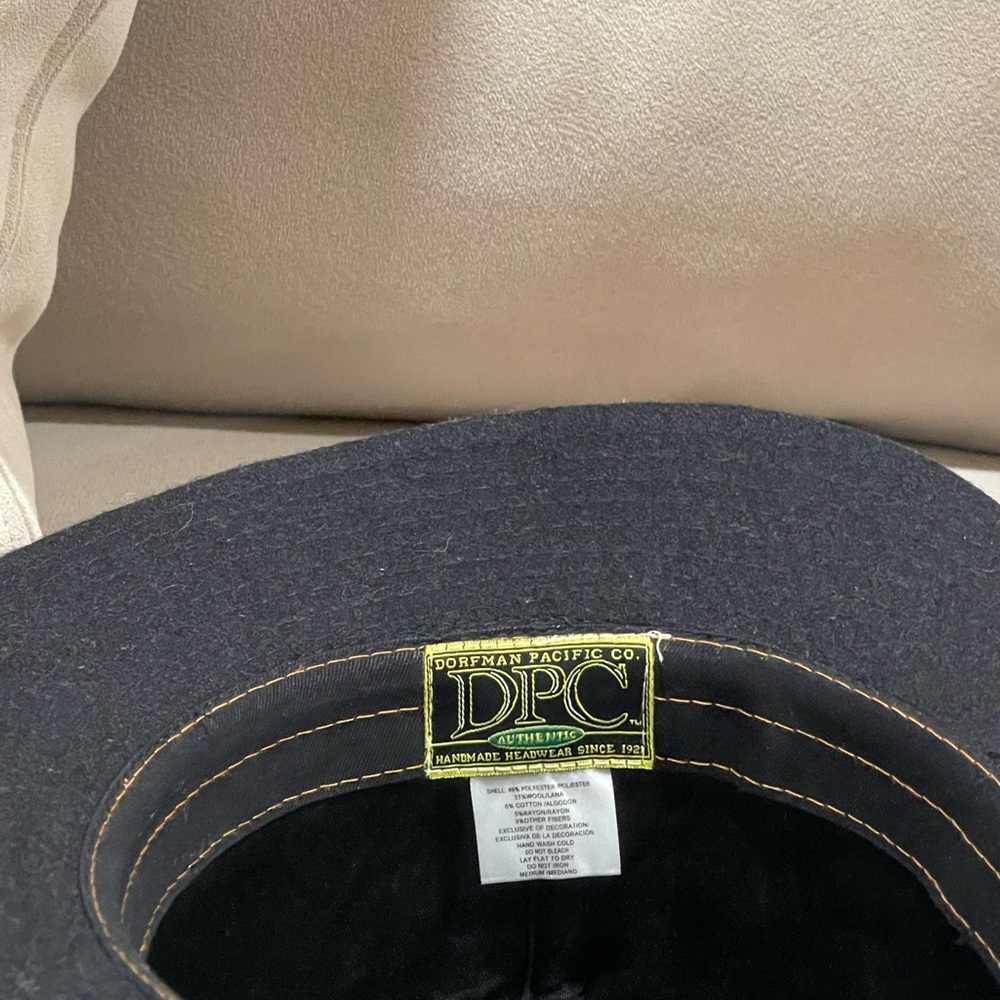 Vintage Dorfman Pacific Co DPC Unisex Wool Blend Hat Black Size M - Picture 7 of 8